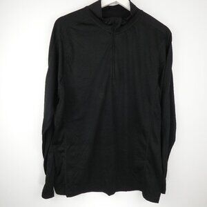 Marmot Shirt Mens Large Black Long Sleeve 1/4 Zip Pullover Outdoors